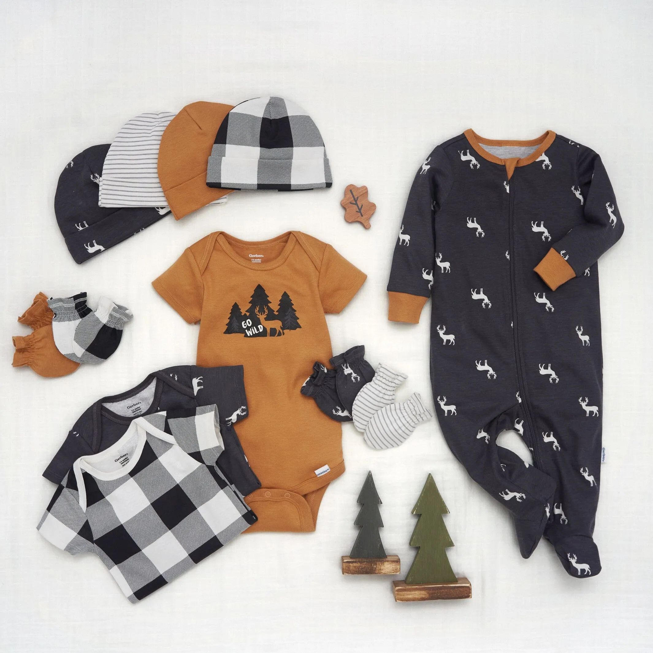 12-Piece Baby Boys Deer Layette Bundle