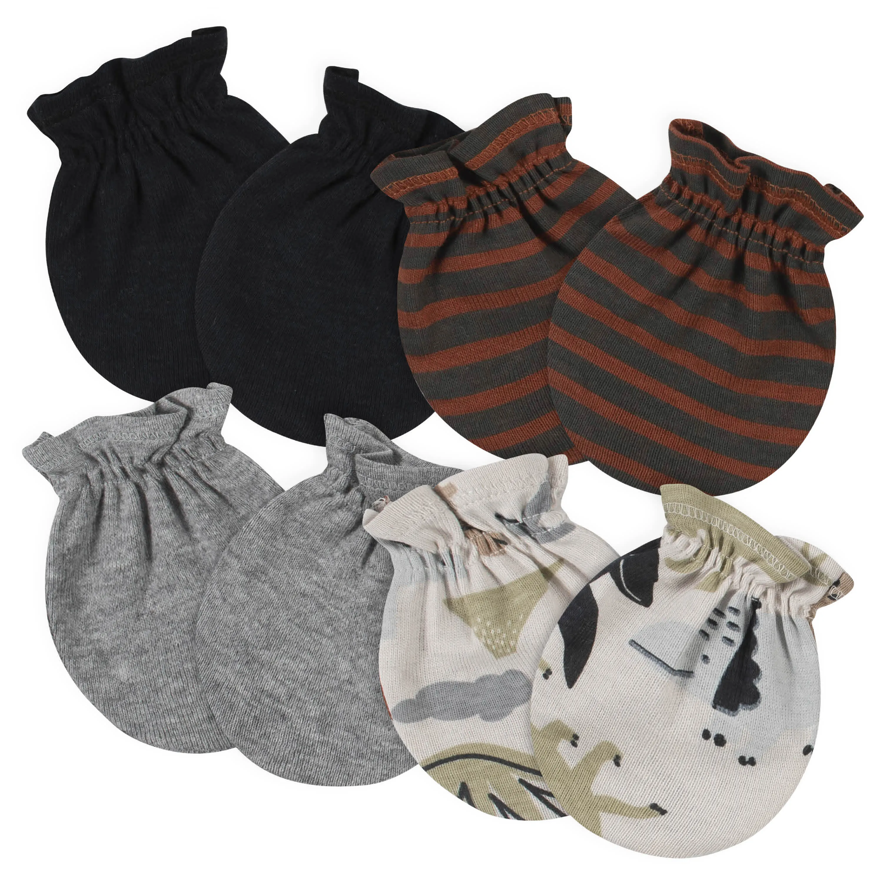 21-Piece Baby Boys Dino Terry Bib, Burpcloth, Mittens, Cap and Bootie Sock Set