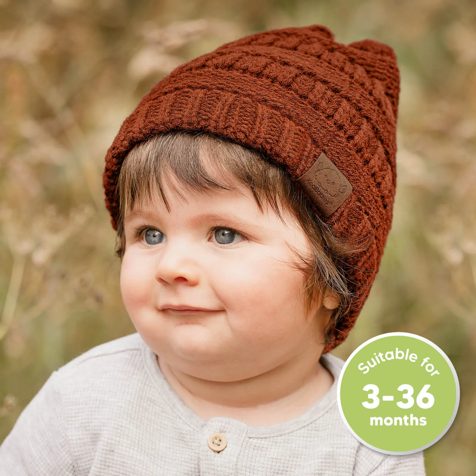 3-Pack Warmzy Baby Beanies (Rhythm, M)