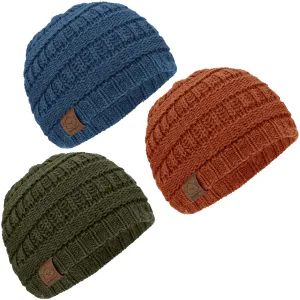 3-Pack Warmzy Baby Beanies (Rhythm, M)