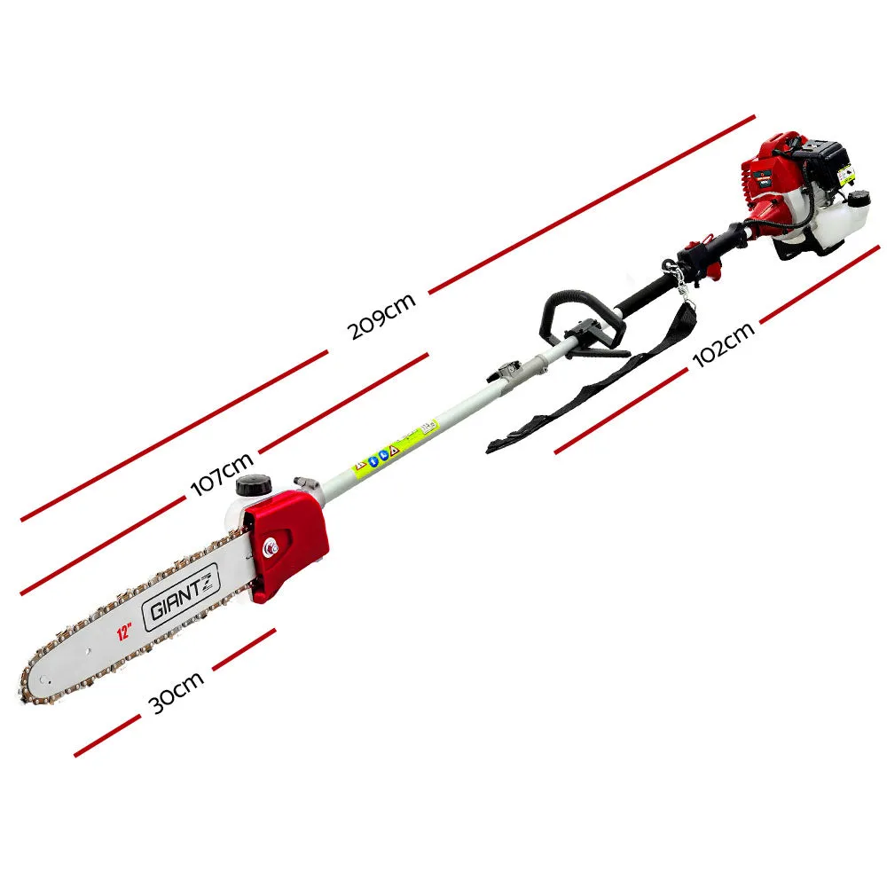 62CC 4.3m Long Reach Pole Chainsaw w/ Anti-Vibration, Giantz