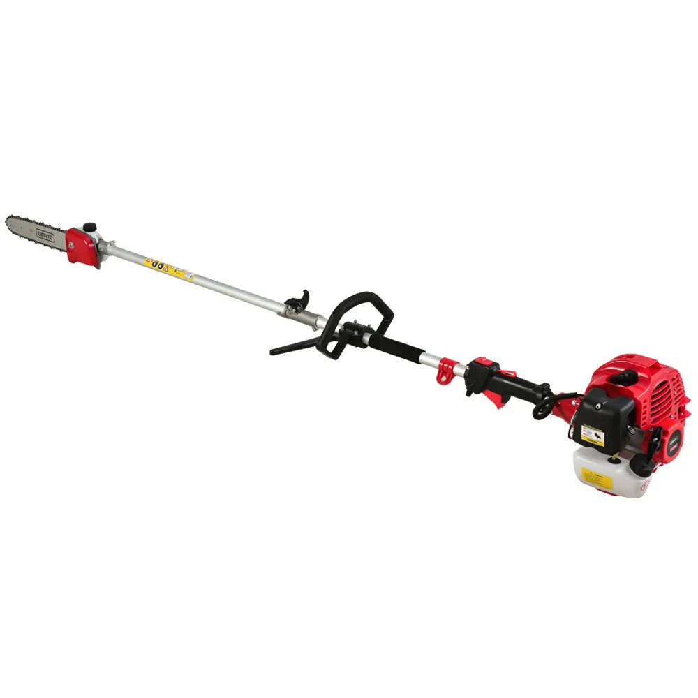 62cc 7-in-1 Pole Chainsaw, Hedge Trimmer, Brush Cutter - Giantz