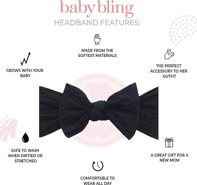 Baby Bling 3 Pack Knot Headband Box Set