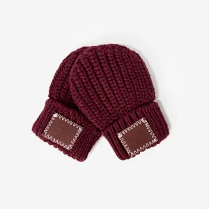 Baby Burgundy Mittens