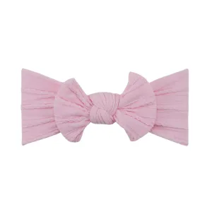 Baby Top Knot Single Bow Headband Peony