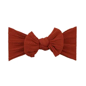 Baby Top Knot Single Bow Headband Rouge