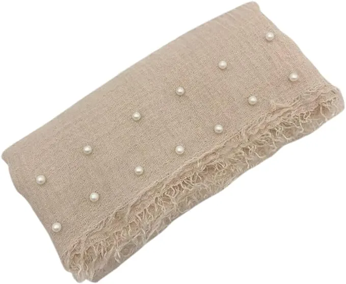 Babymoon Pearl Wrap Stretchable Baby Photography Shoot Wrap Cloth-Beige