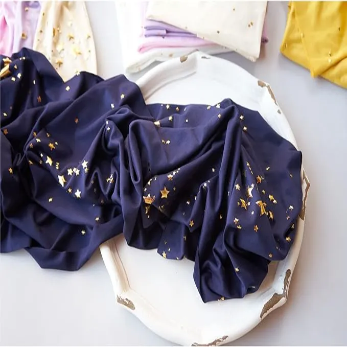 Babymoon Set of 2 | Starry Wrap and Layer | Baby Photography Props | Navy Blue