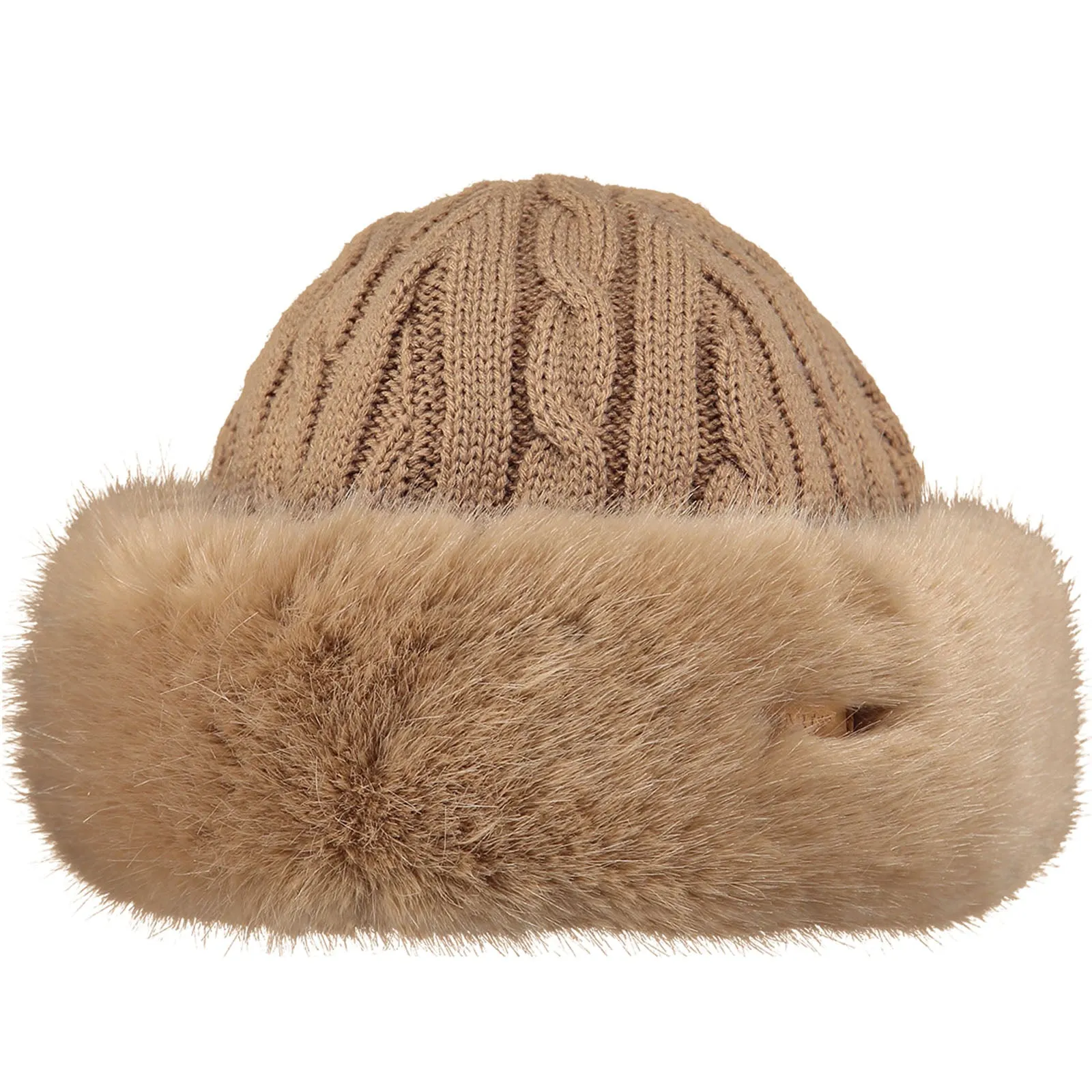 Barts Womens Fur Cable Band Hat