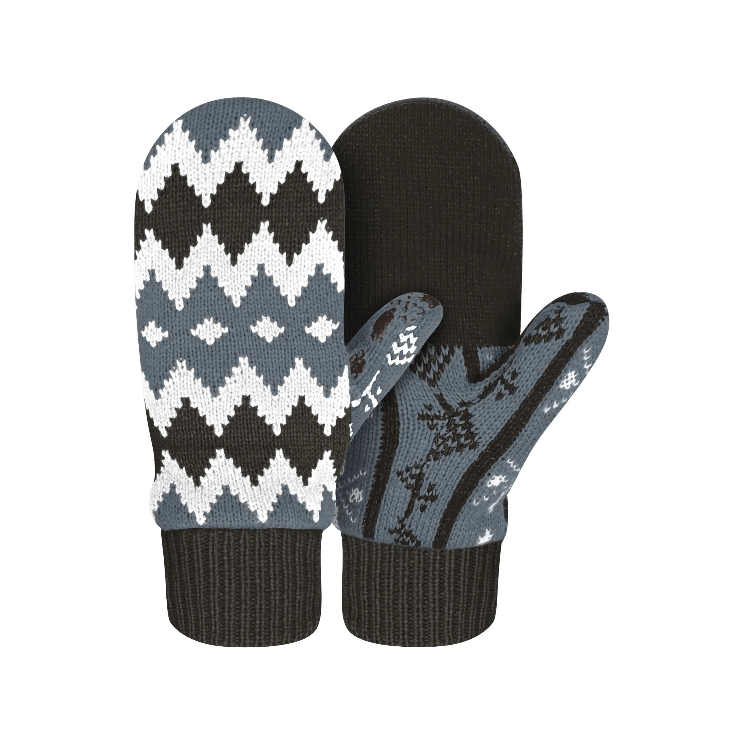 Black & White Mittens