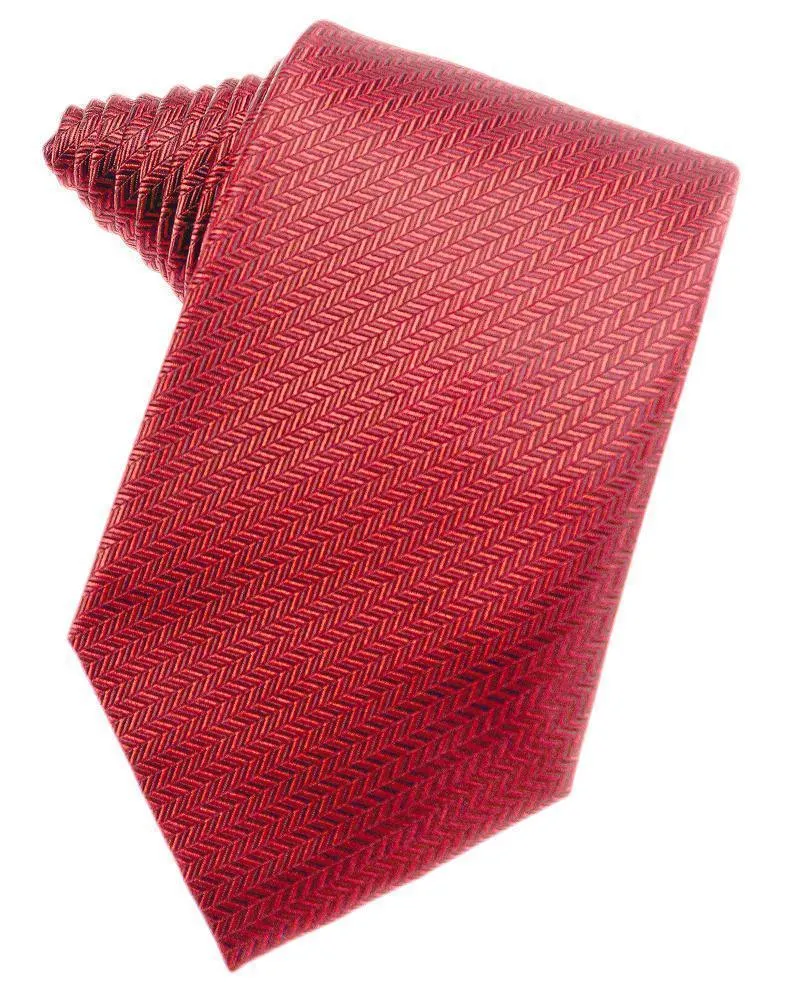 Black Herringbone Necktie