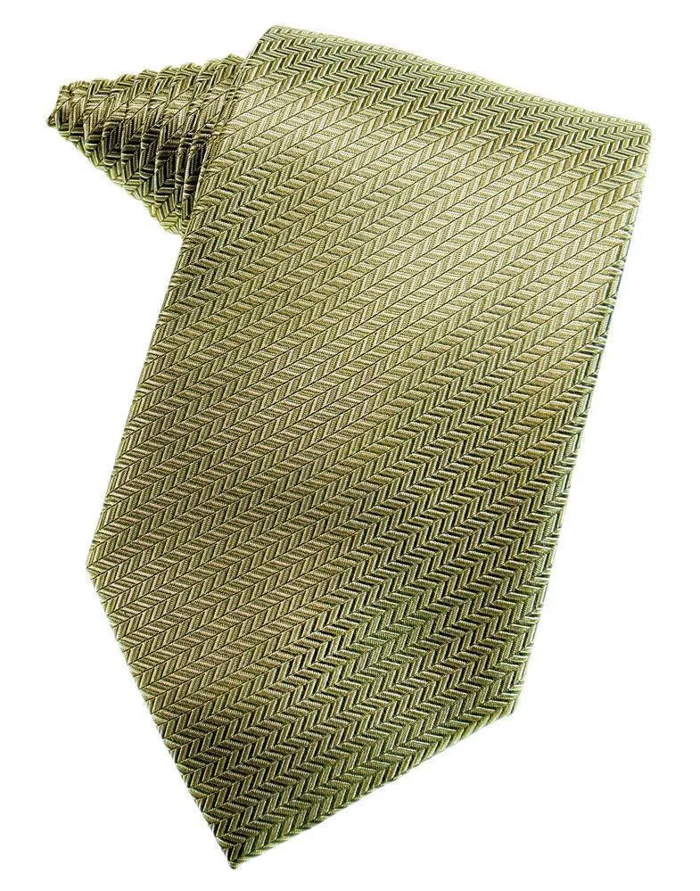 Black Herringbone Necktie