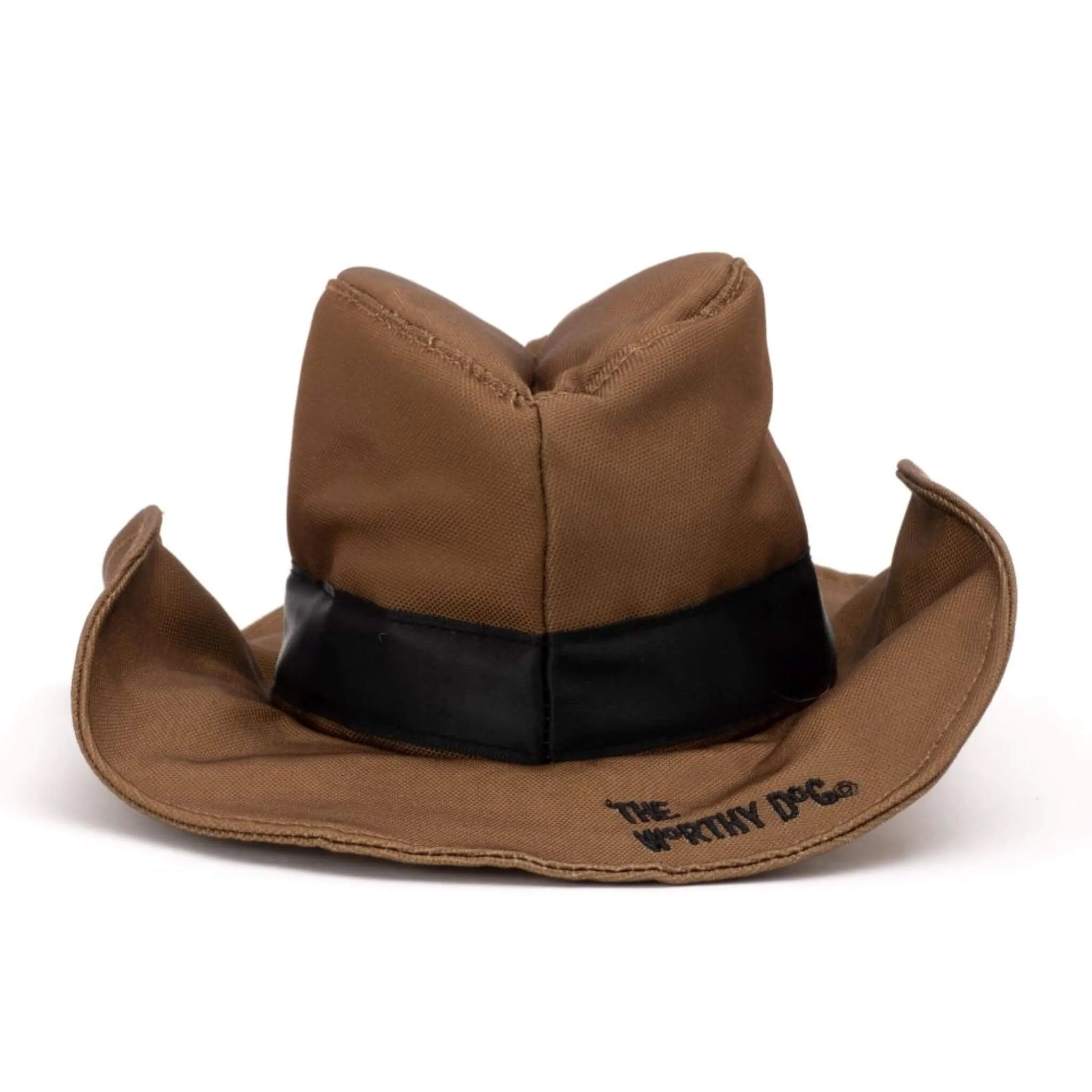 Brown Cowboy Party Dog Hat