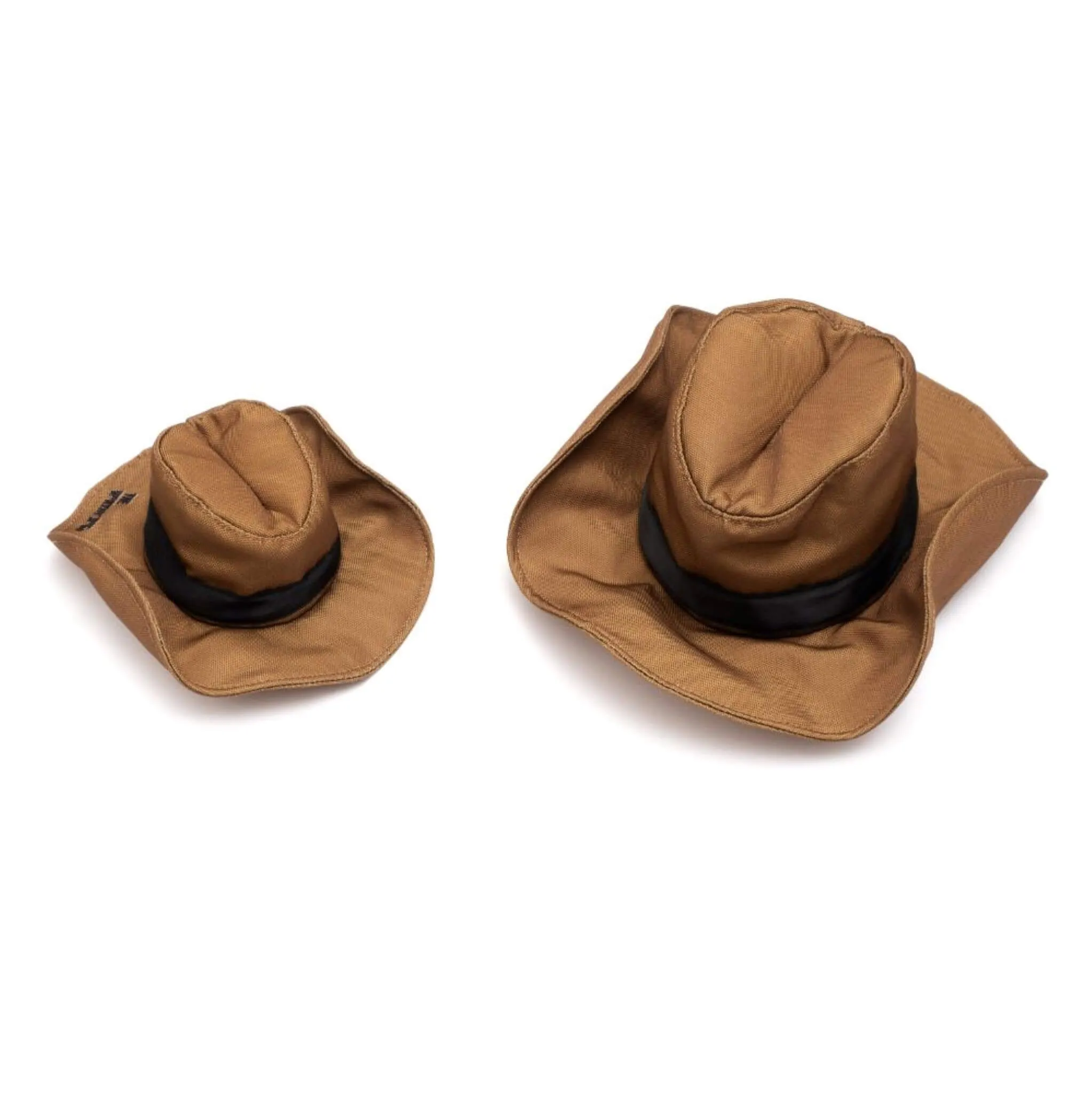 Brown Cowboy Party Dog Hat