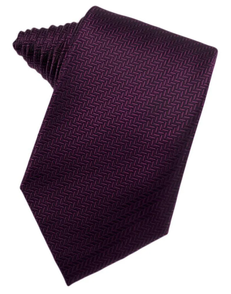 Buttercup Herringbone Necktie