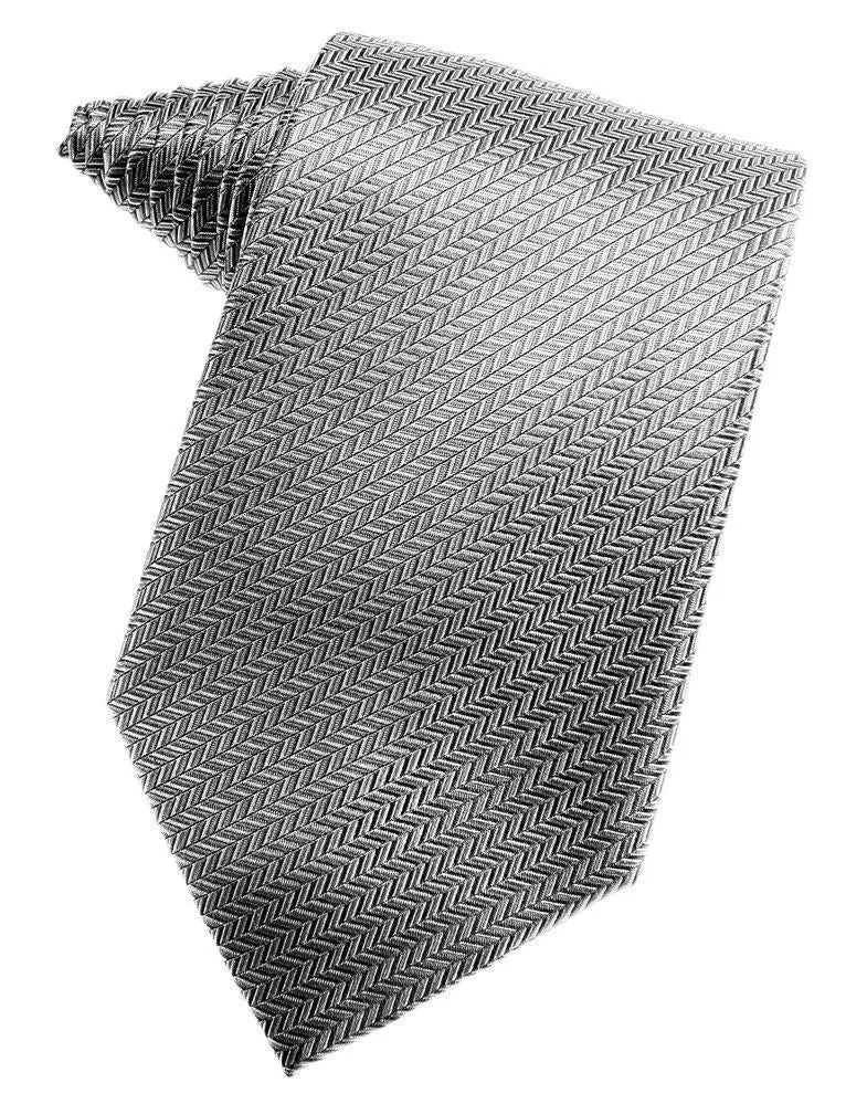 Buttercup Herringbone Necktie