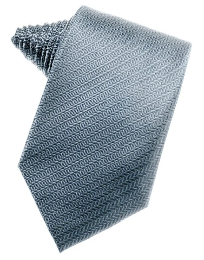 Buttercup Herringbone Necktie