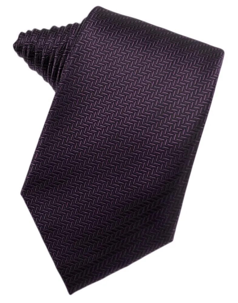 Buttercup Herringbone Necktie