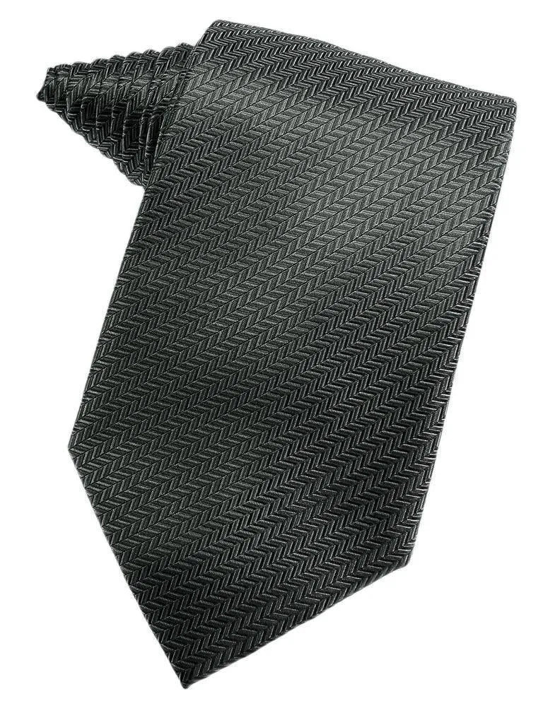 Buttercup Herringbone Necktie