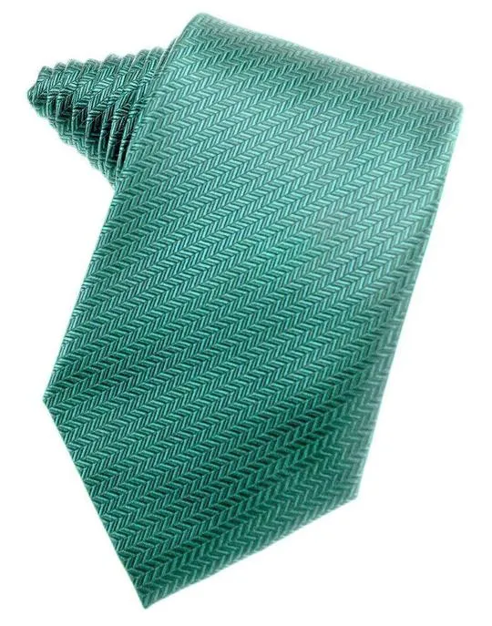 Buttercup Herringbone Necktie