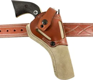 Desantis Wild Hog Holster Lthr - Ambi Ruger Single Six 5.5" Nat