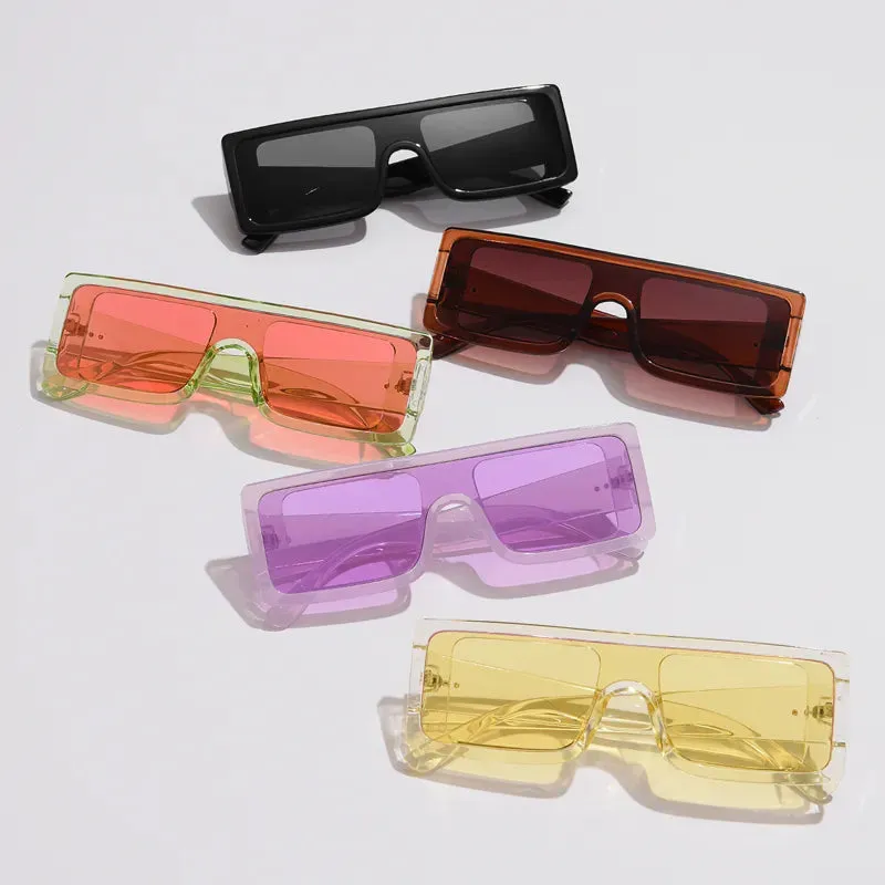 Fashion Cycling Luxury Brand Sunglasses Men Women Retro Designer Trending Candy Colors Sun One Piece Glasses Shades UV400