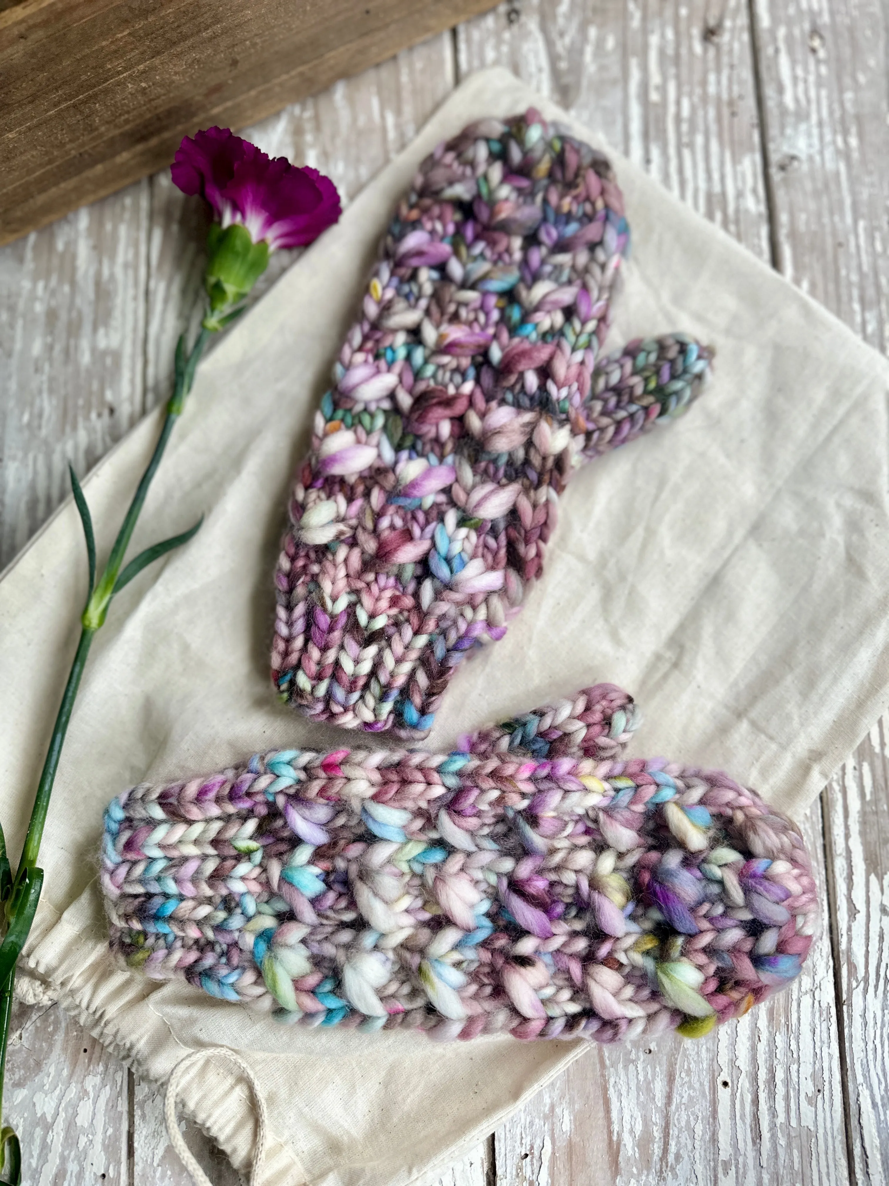 Fleur Mitts Knit Pattern