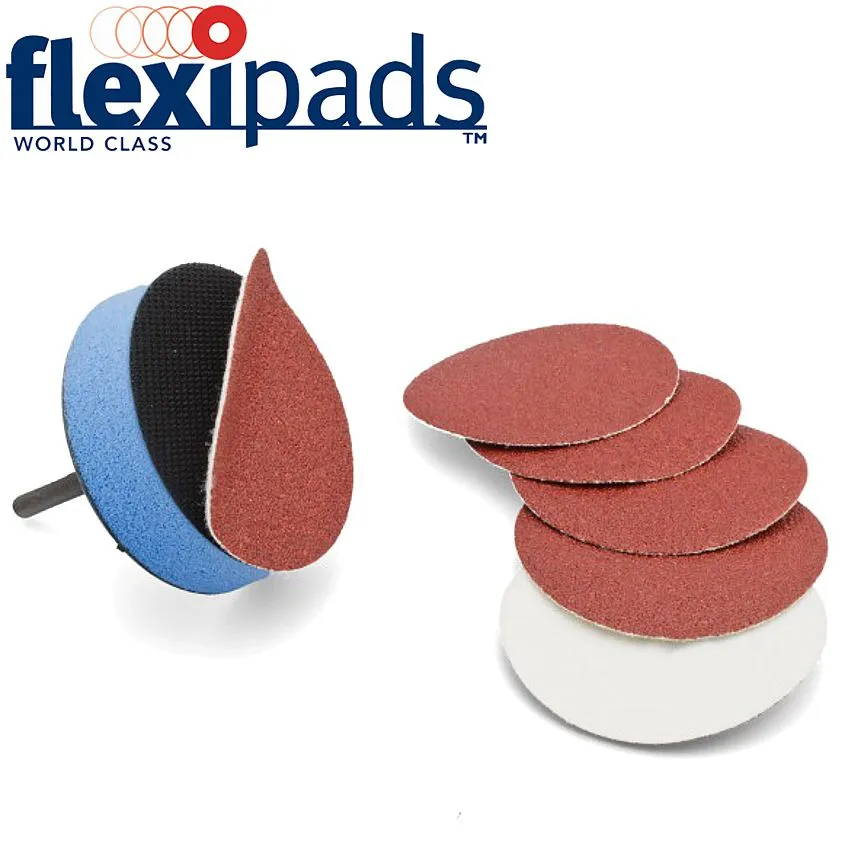 FLEXIPADS HOOK AND LOOP SANDING DISC 50MM 60GRIT 10 PER PACK FLEX 48505