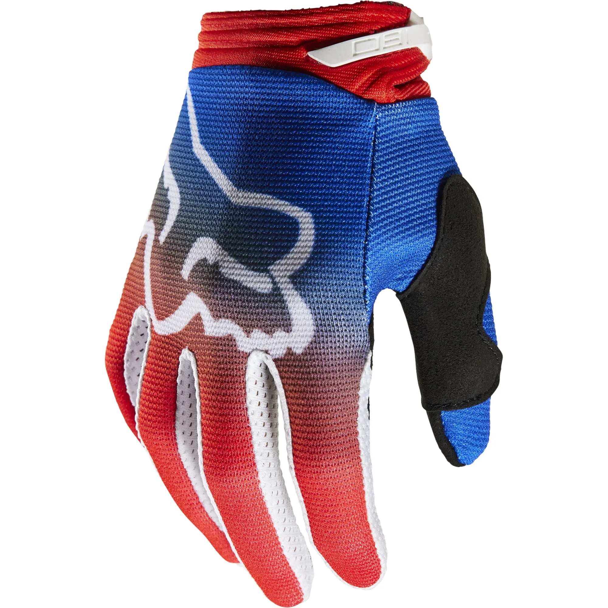 Fox Racing  Youth 180 Toxsyk Gloves Secure Fit Silicone Grip Fluorescent Red