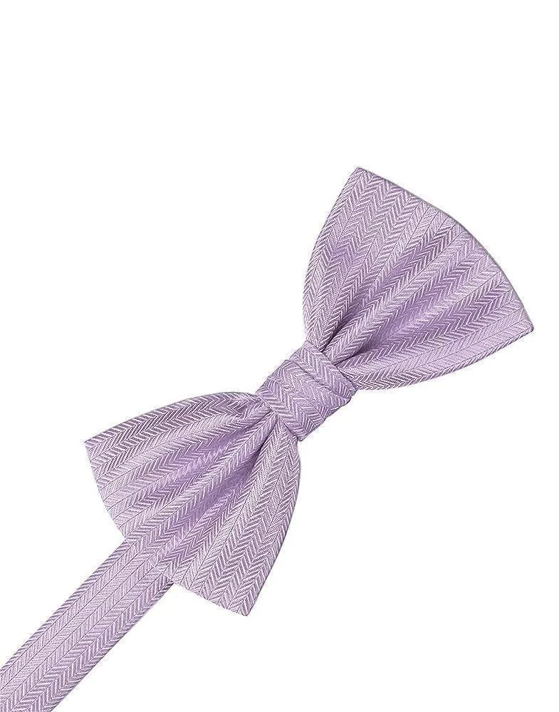 Fuschia Herringbone Bow Tie