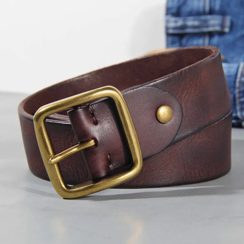 GENUINE COWHIDE LEATHER BELT