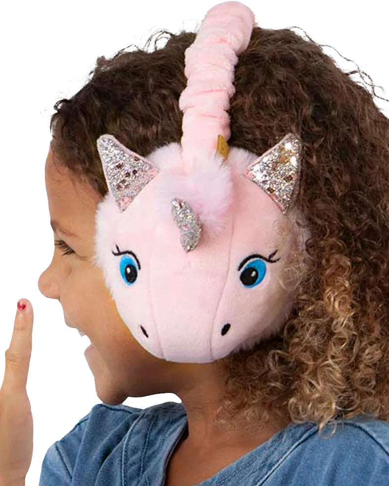 Girls Unicorna Earmuffs in Pink