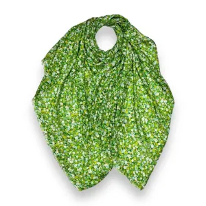 Green Blossom Flower Scarf