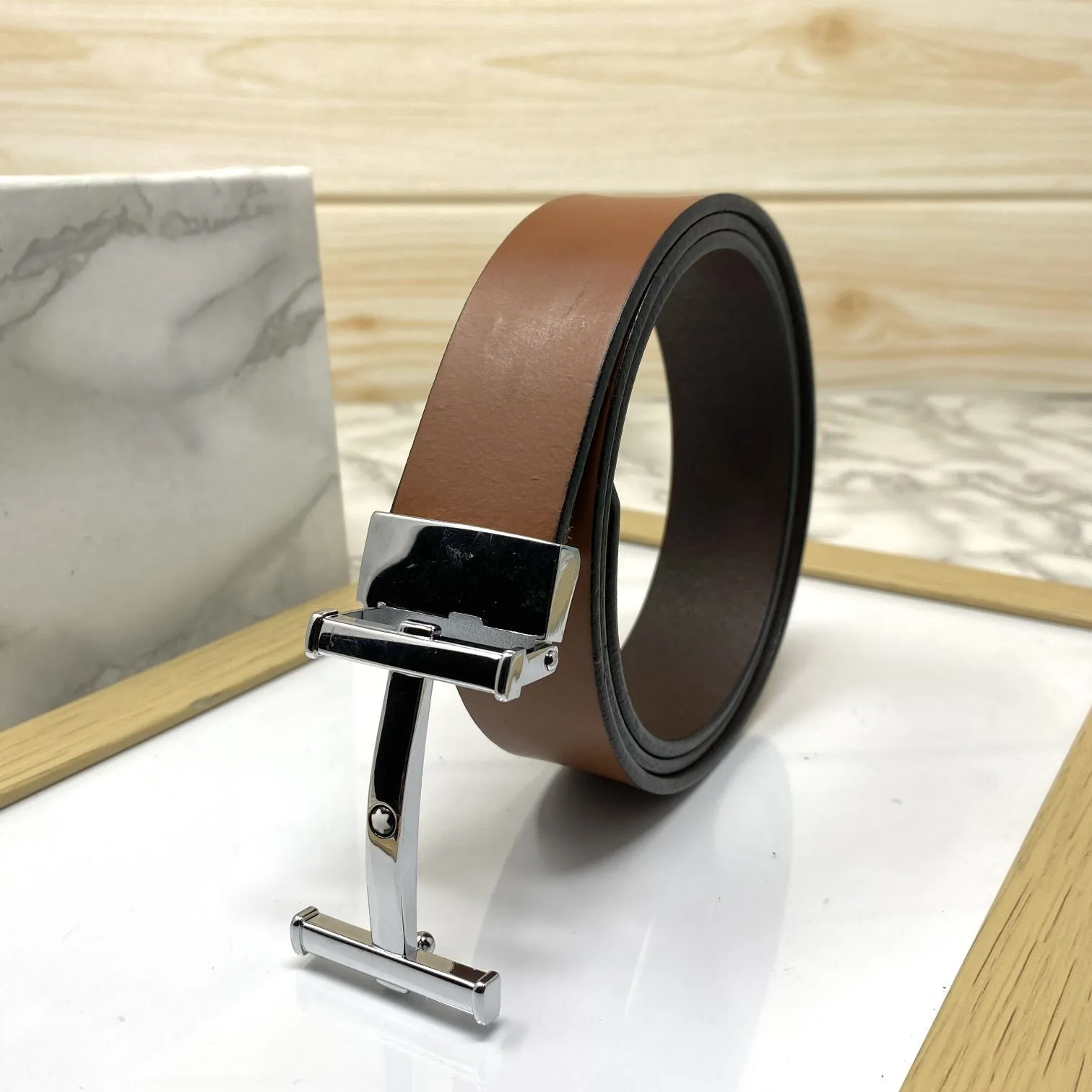 H-Point Premium Quality Leather Strap Belt-JonasParamount