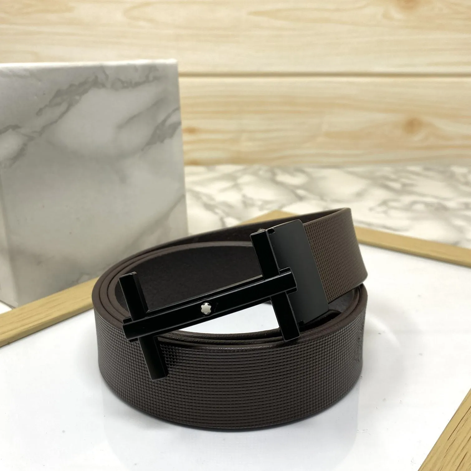 H-Point Premium Quality Leather Strap Belt-JonasParamount