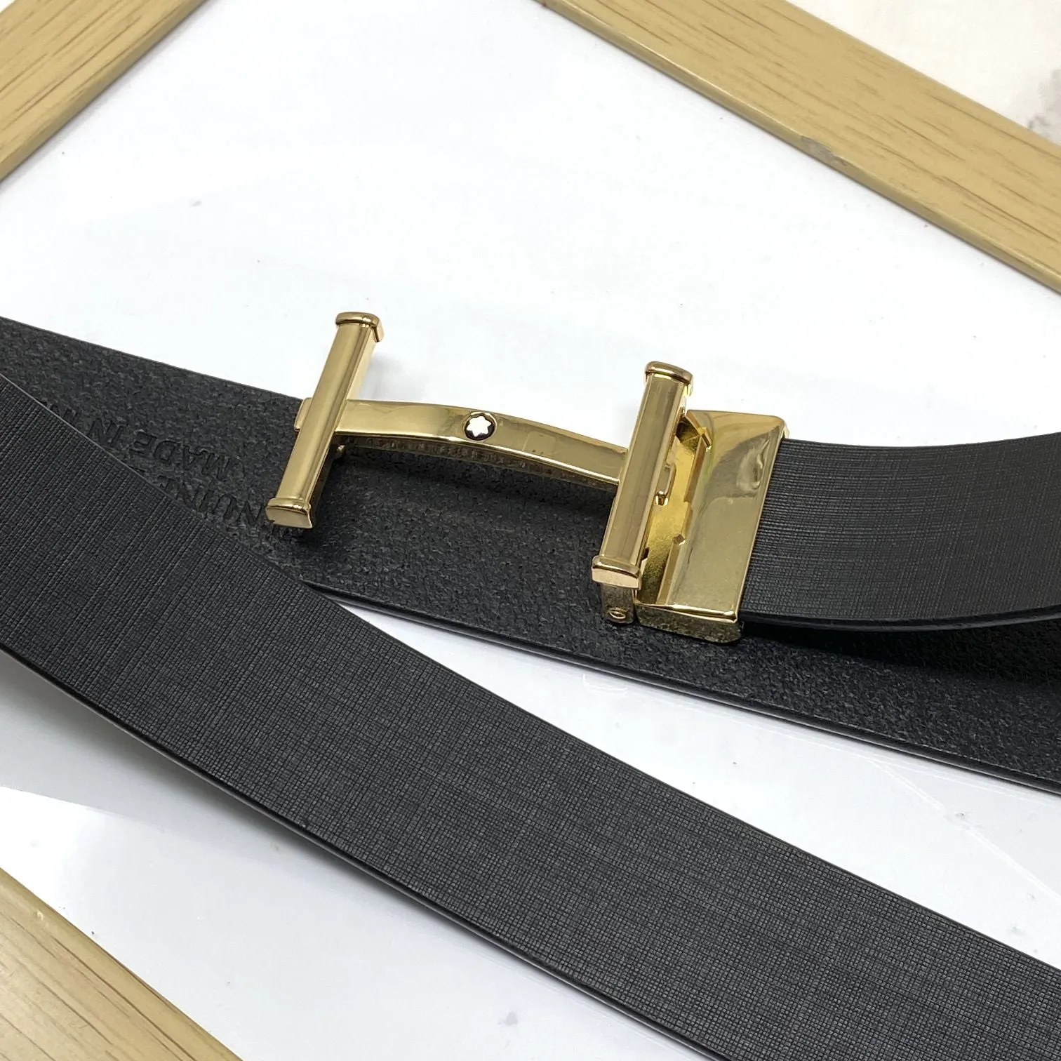 H-Point Premium Quality Leather Strap Belt-JonasParamount