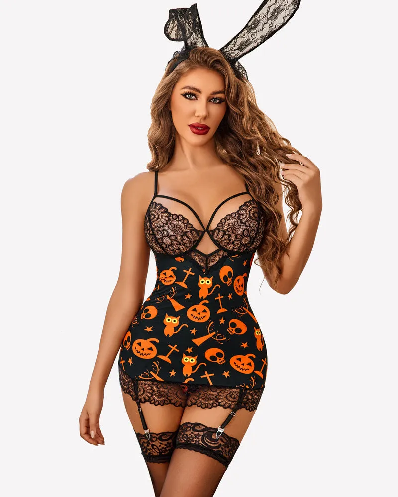 Halloween Full Slips No Lingerie