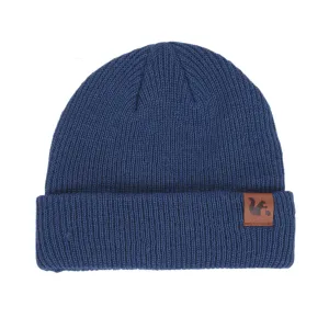 Hipster Merino Beanie Navy Blue