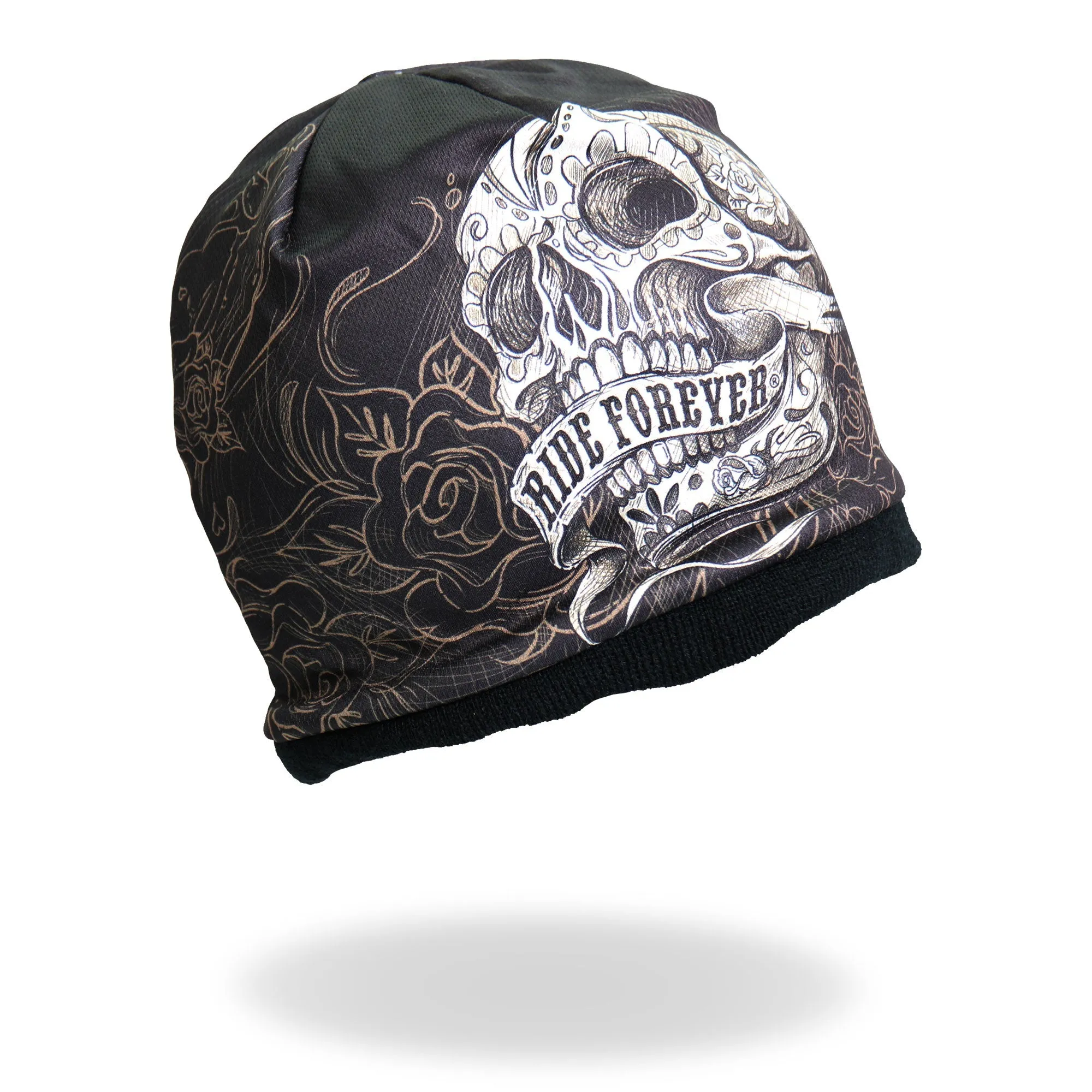 Hot Leathers KHC1005 Banner Skull Beanie