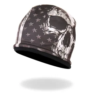 Hot Leathers KHC1033 Flag Skull Sublimated Beanie