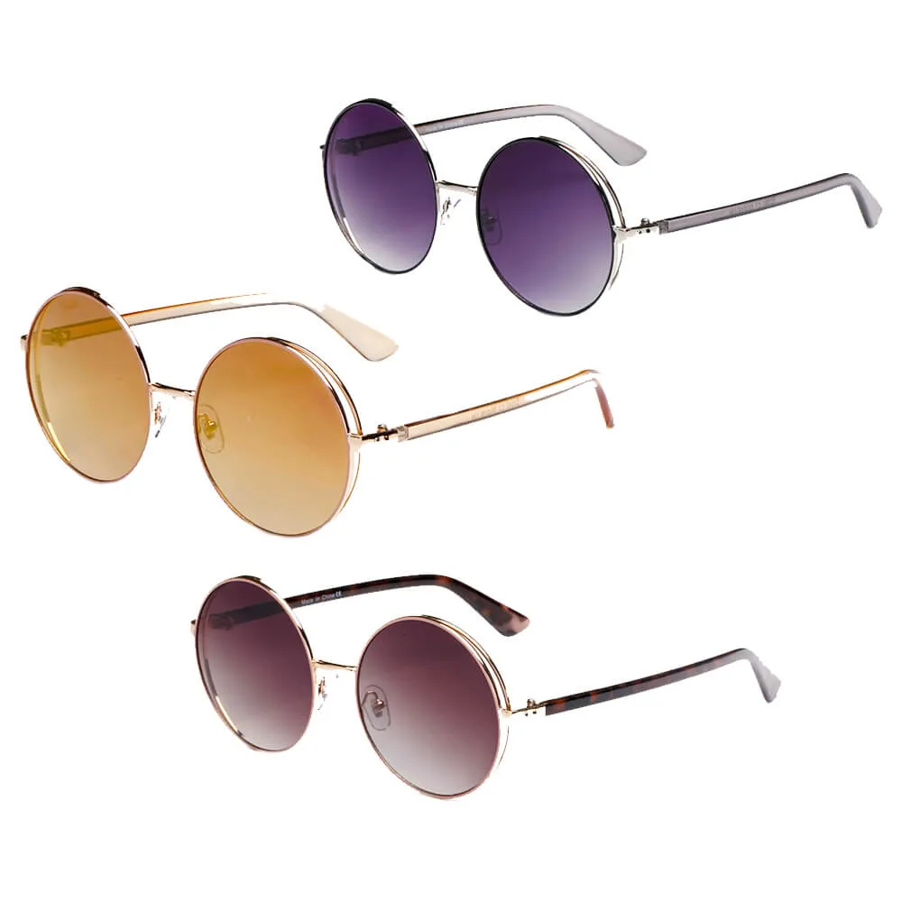 KARLSTAD | Women Classic Round Lennon Fashion Sunglasses