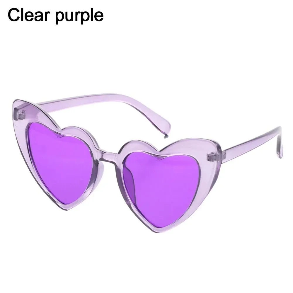 Love Heart Shaped Sunglasses Women Big Frame Fashion Cute Sexy Retro Cat Eye Vintage Sun Glasses UV400 Protection Unisex Eyewear