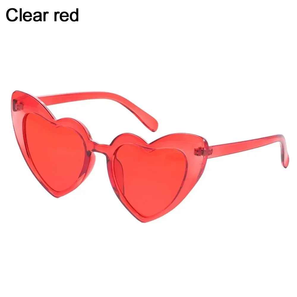 Love Heart Shaped Sunglasses Women Big Frame Fashion Cute Sexy Retro Cat Eye Vintage Sun Glasses UV400 Protection Unisex Eyewear