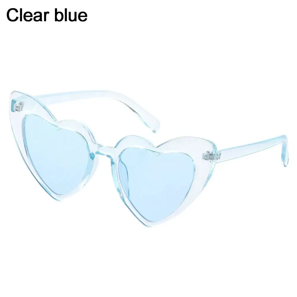 Love Heart Shaped Sunglasses Women Big Frame Fashion Cute Sexy Retro Cat Eye Vintage Sun Glasses UV400 Protection Unisex Eyewear