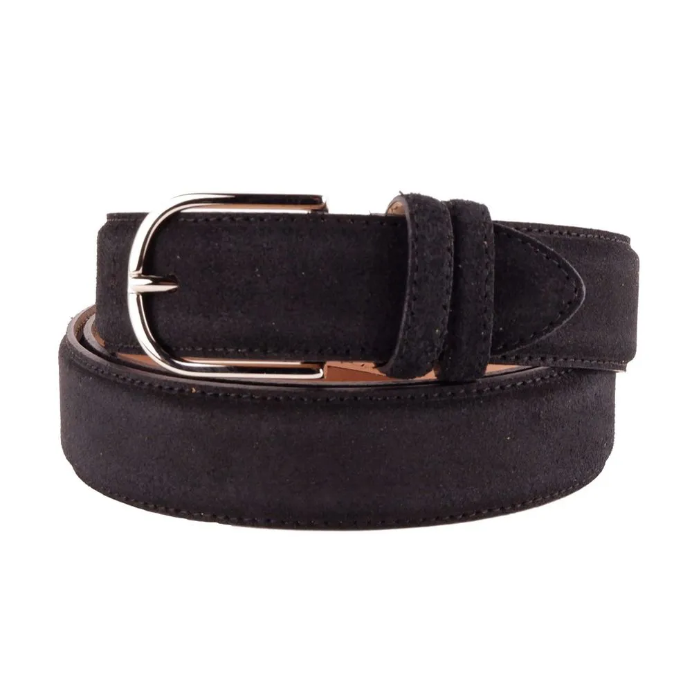 Made in Italy Elegant Italian Leather Belt Ensemble