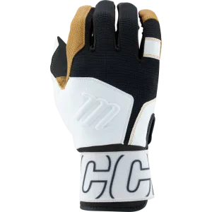 Marucci Blacksmith V2 Full Wrap Youth Batting Gloves: MBG2BKSMFWY