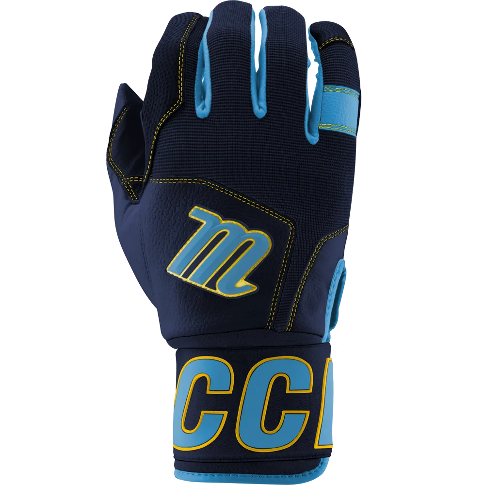 Marucci Blacksmith V2 Full Wrap Youth Batting Gloves: MBG2BKSMFWY