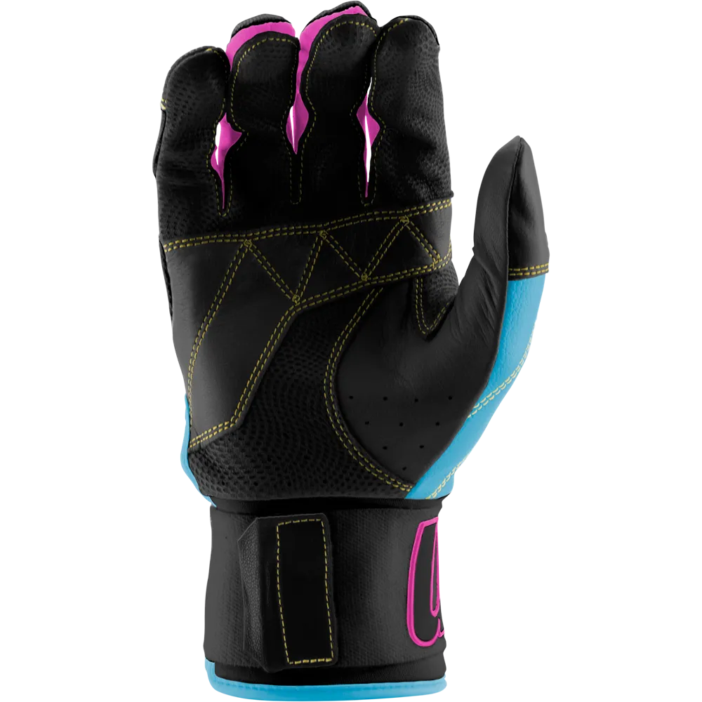 Marucci Blacksmith V2 Full Wrap Youth Batting Gloves: MBG2BKSMFWY