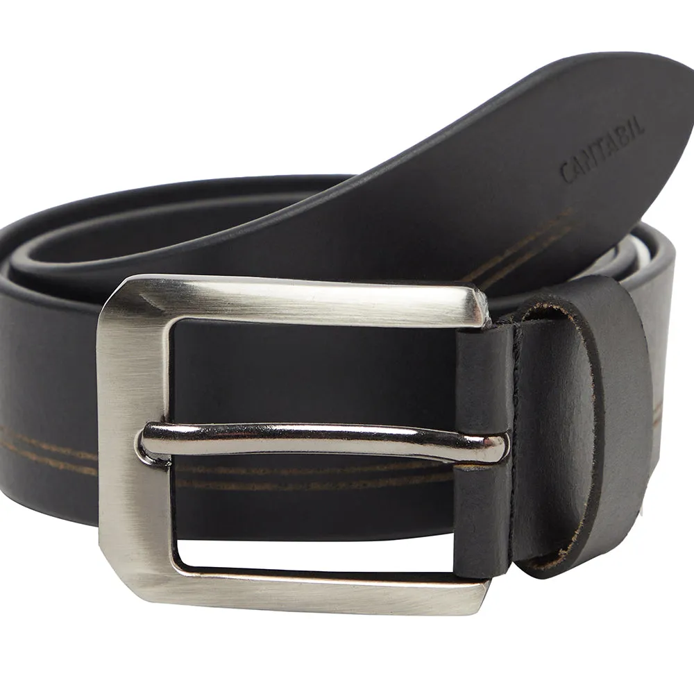 Men's Black Casual Single Side Designer Belt