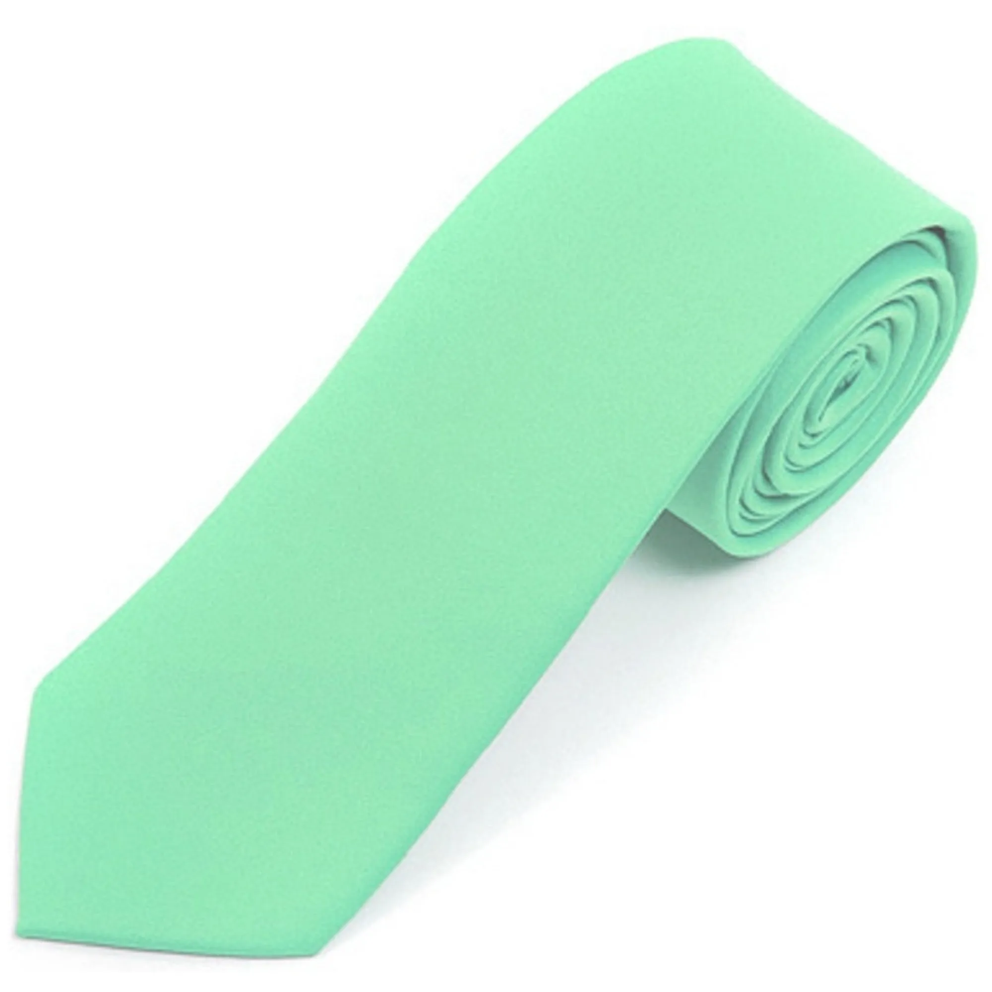 Men's Solid Color 2 Inch Wide And 57 Inch Long Slim Neckties